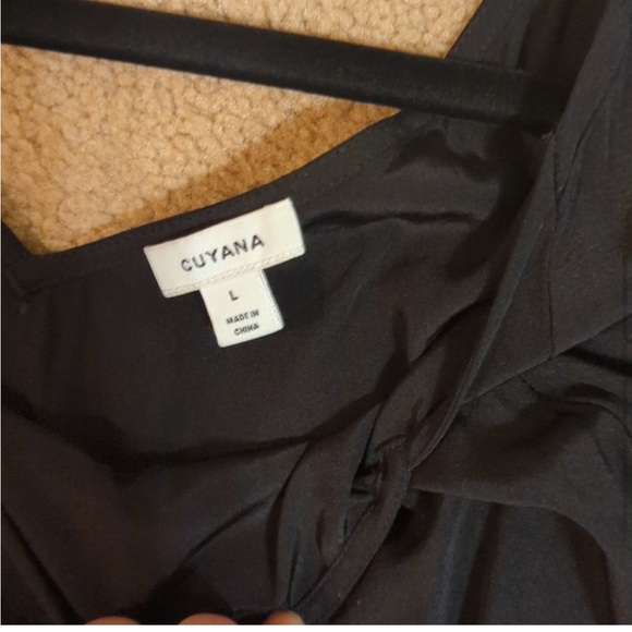 Cuyana Silk Drape Front Dress - Picture 5 of 6